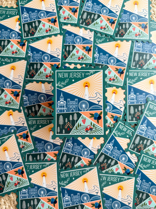 New Jersey Stamp Magnet