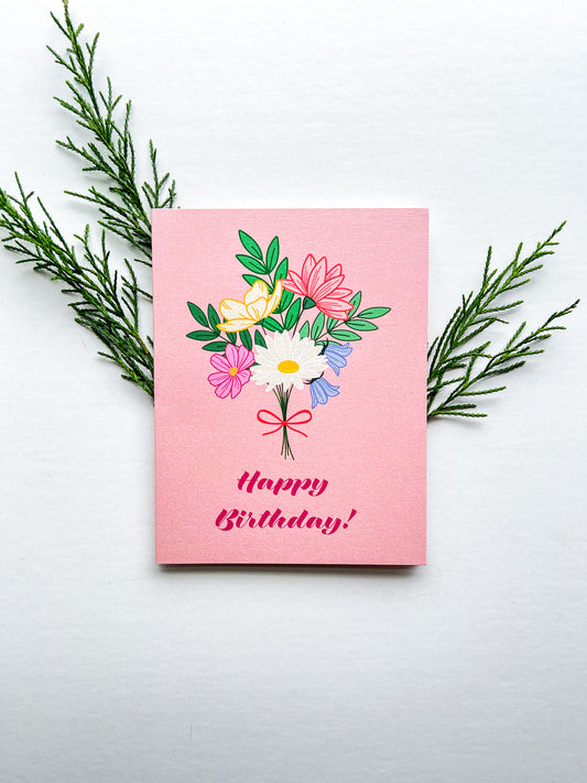 Happy Birthday Bouquet Card
