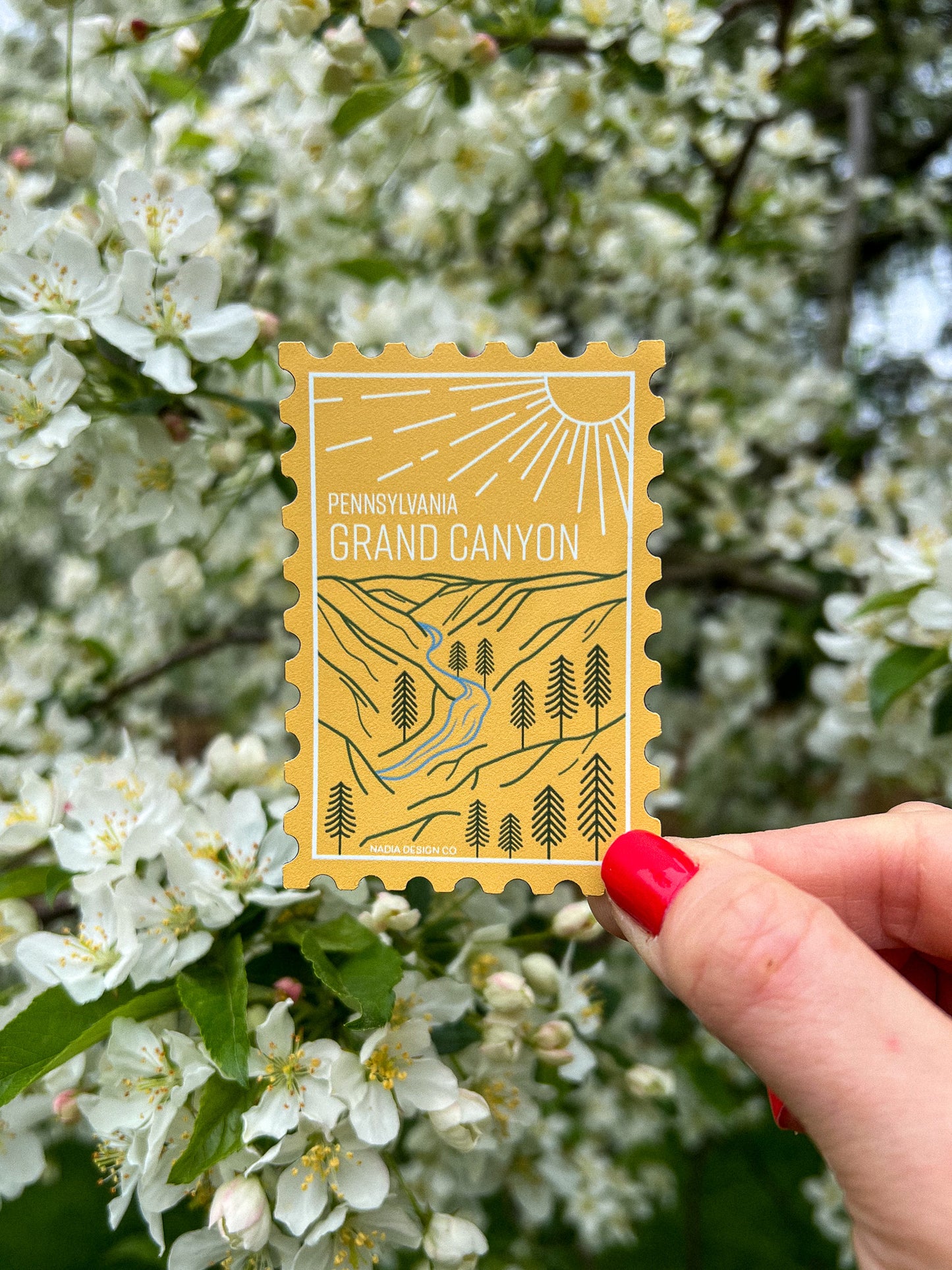 Pennsylvania Grand Canyon Stamp Sticker