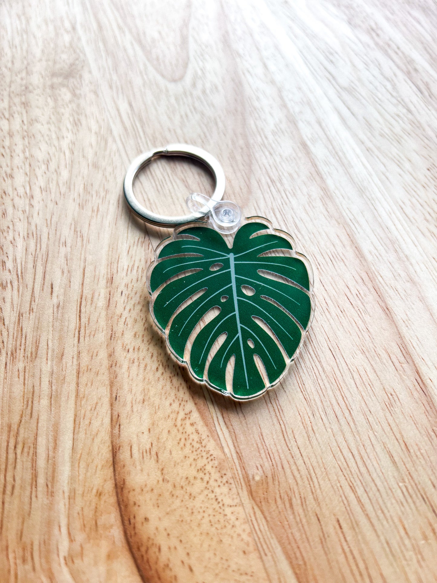 Monstera Acrylic Keychain