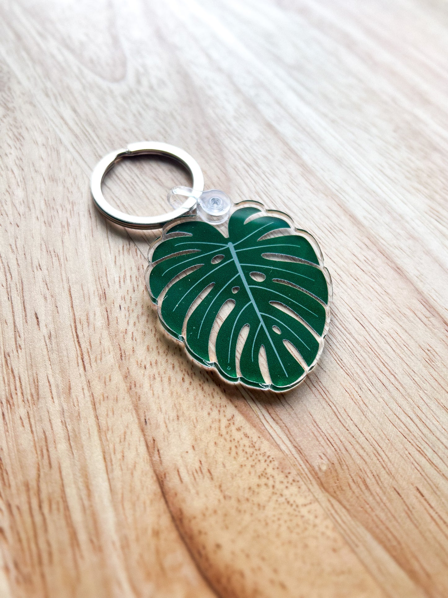 Monstera Acrylic Keychain