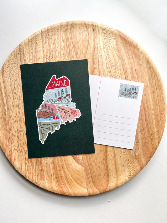 Maine State Postcard