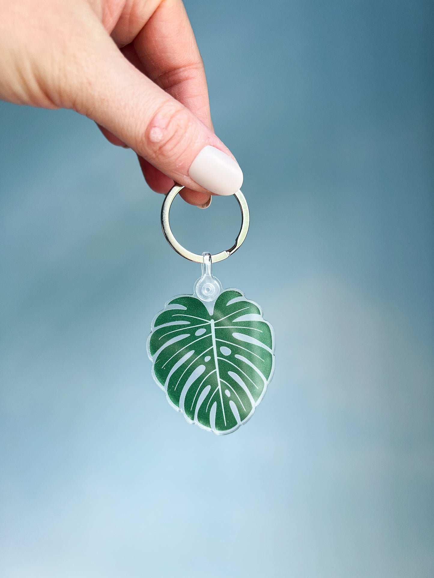 Monstera Acrylic Keychain