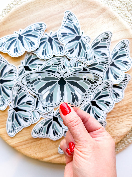 Blue Butterfly Sticker