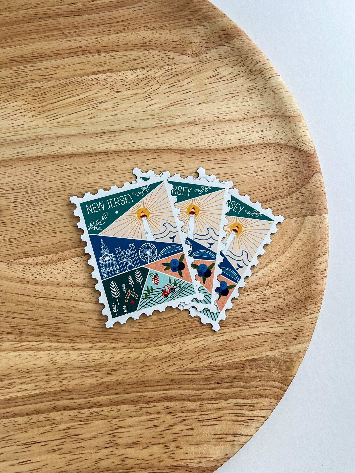 New Jersey Stamp Magnet