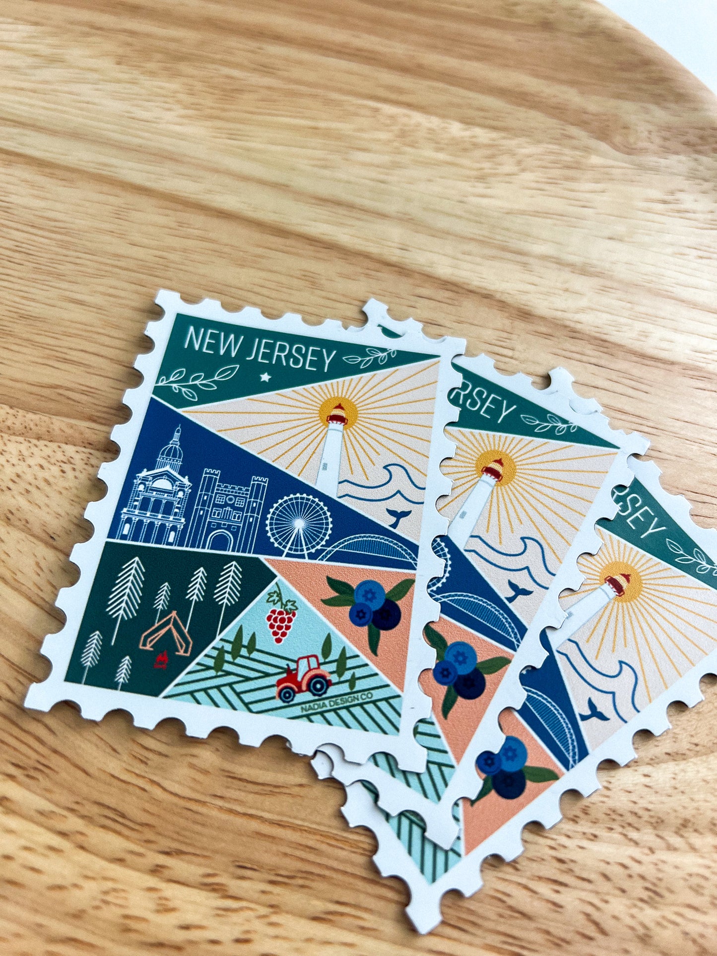 New Jersey Stamp Magnet