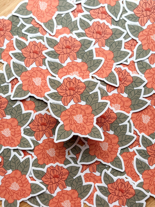 Peony Floral Sticker