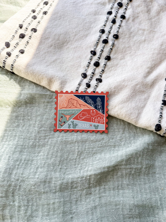 Texas Stamp Magnet