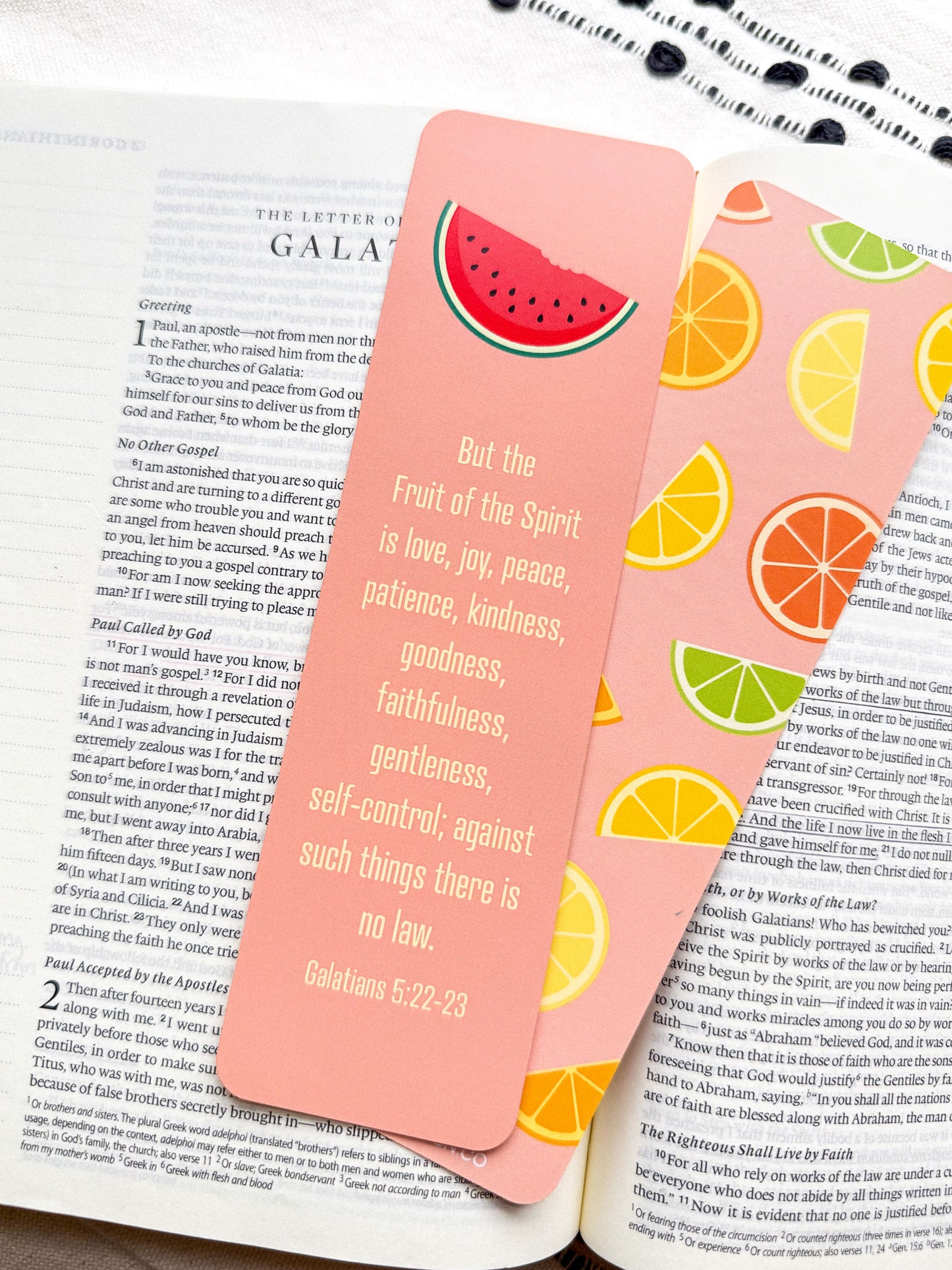 Fruit of the Spirit Verse Bookmarks