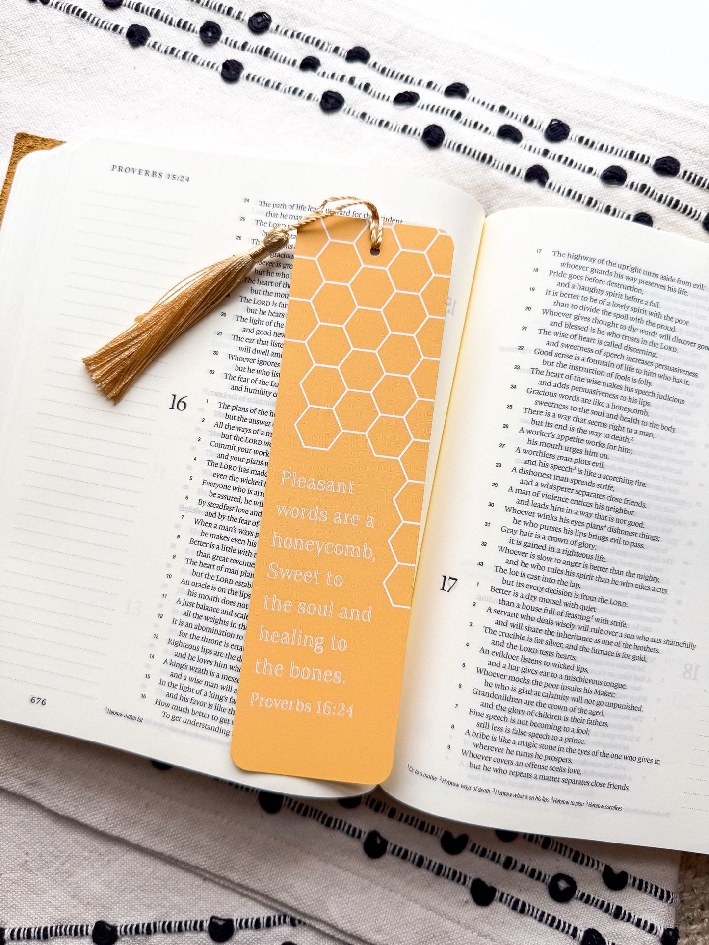 Proverbs 16:24 Bible Verse Bookmarks