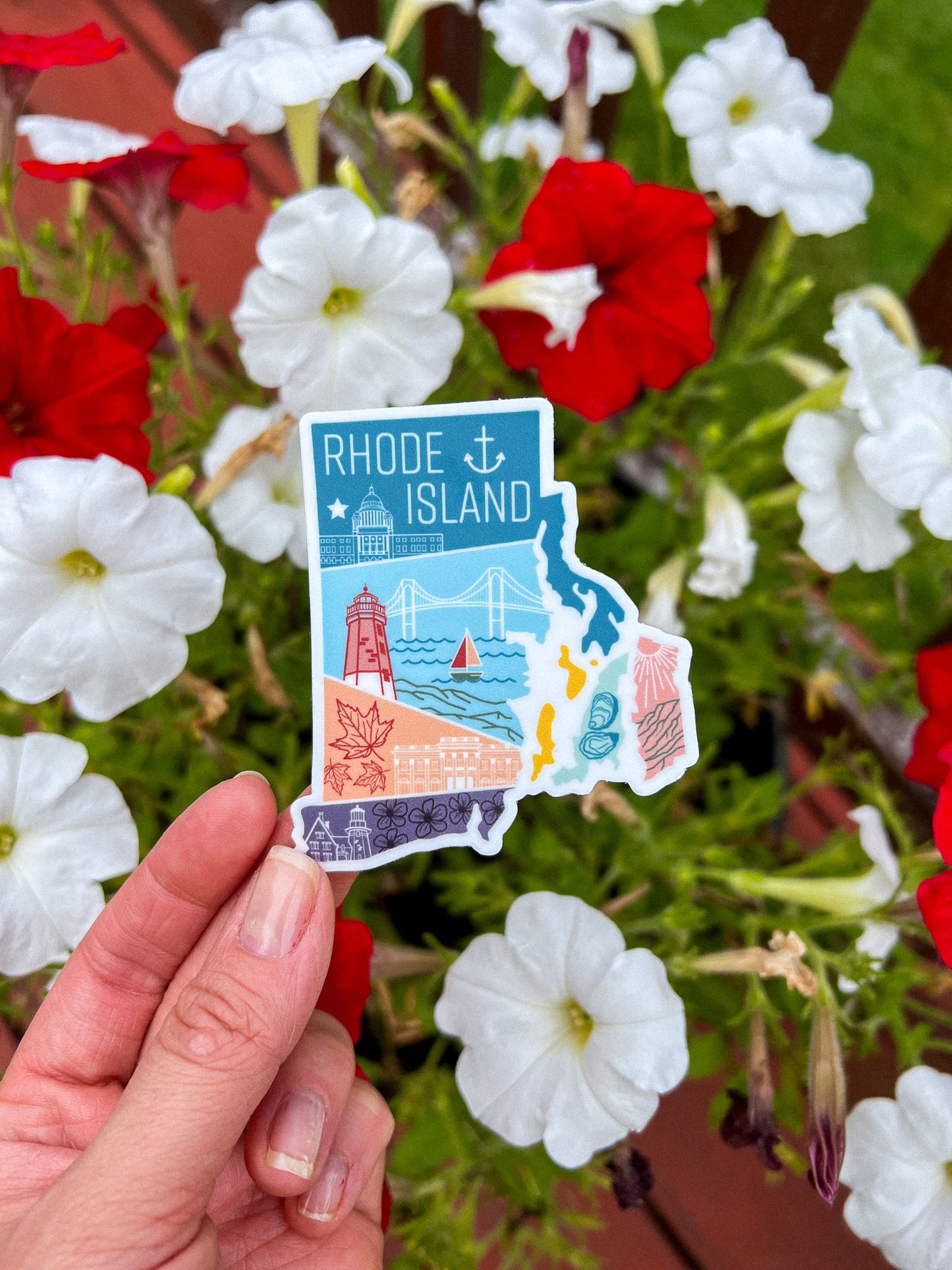 Rhode Island State Sticker