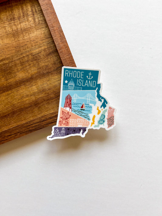 Rhode Island State Sticker