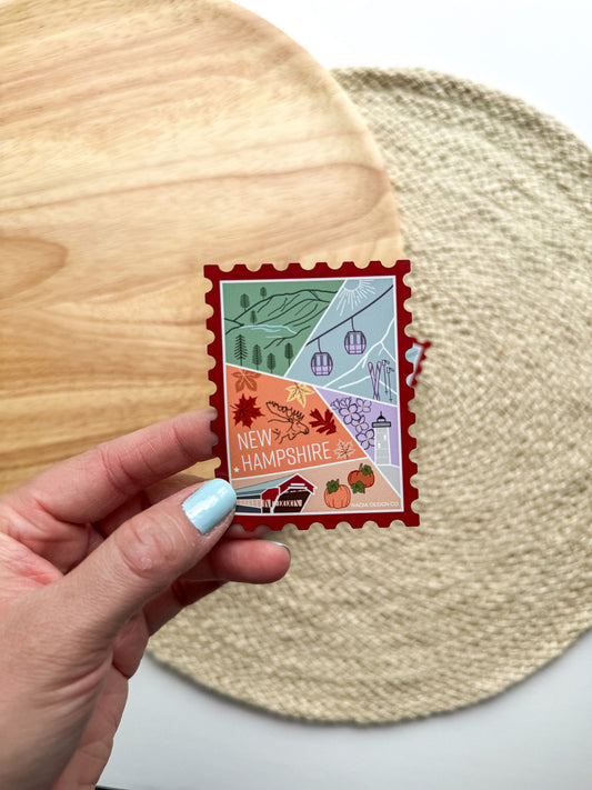 New Hampshire Stamp Magnet