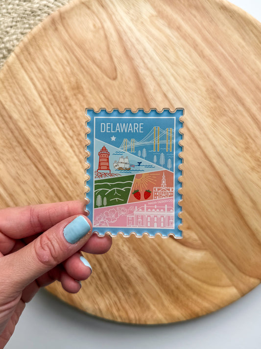 Delaware Acrylic Magnet
