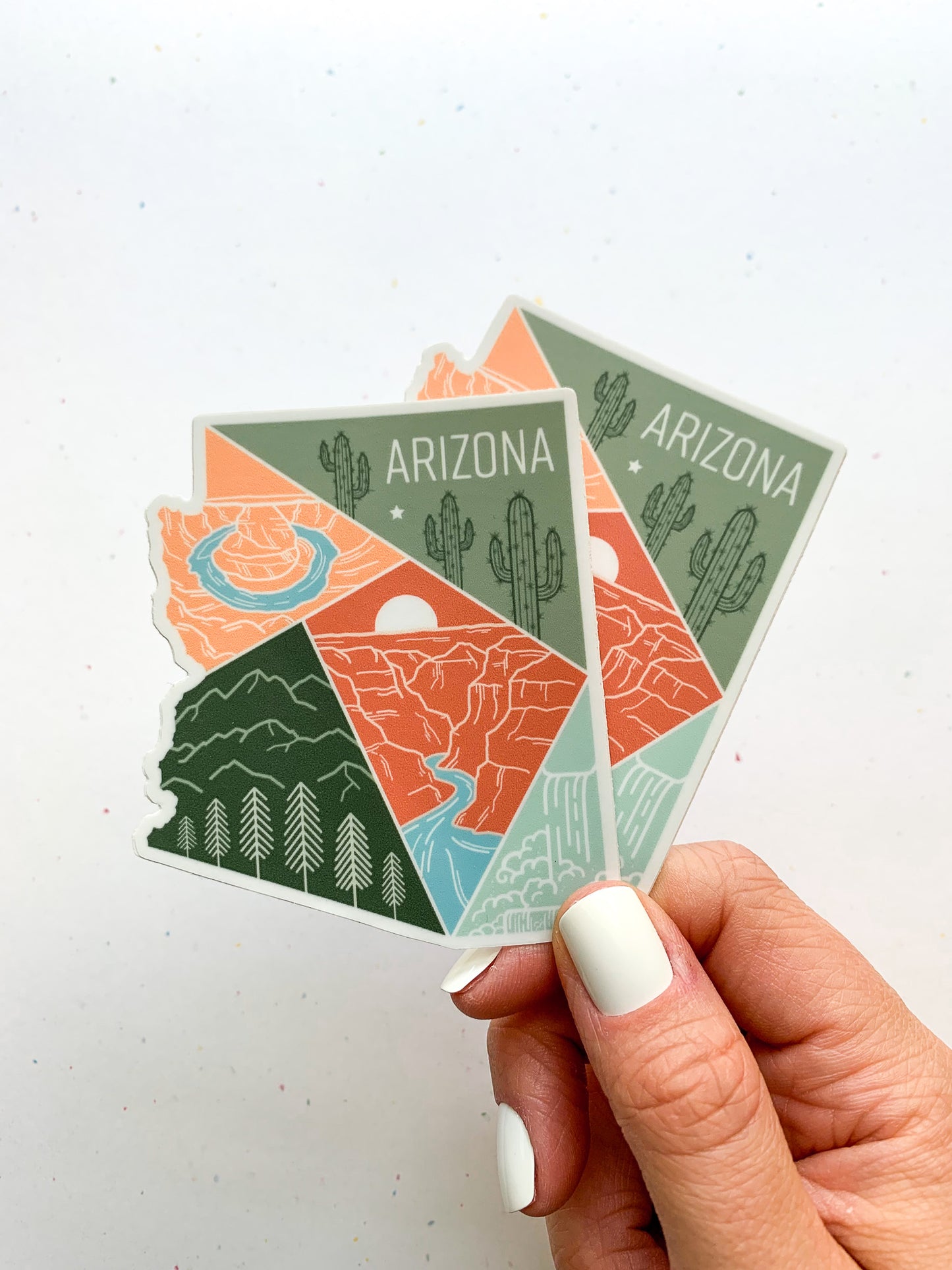 Arizona State Geometric Sticker