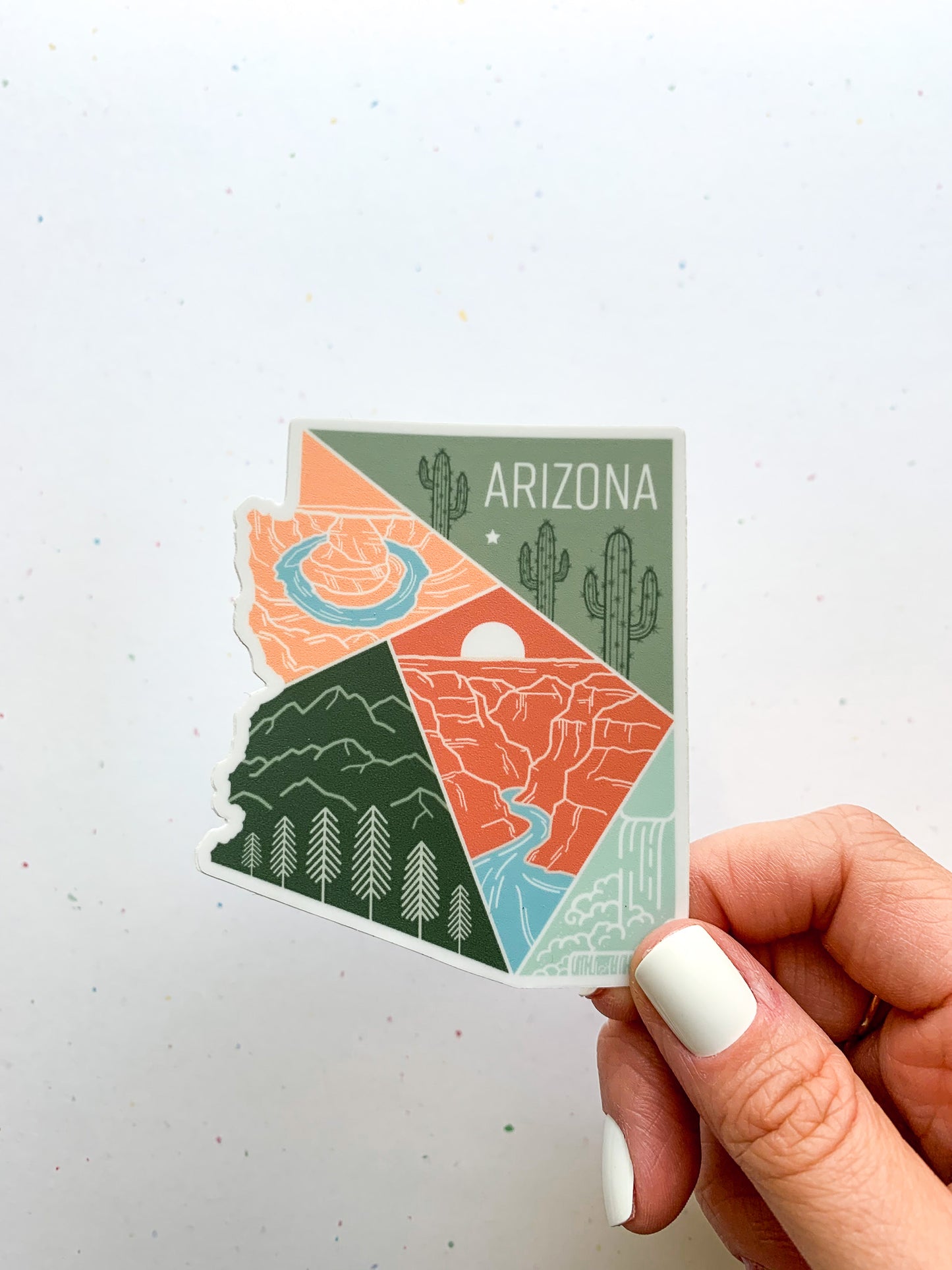 Arizona State Geometric Sticker