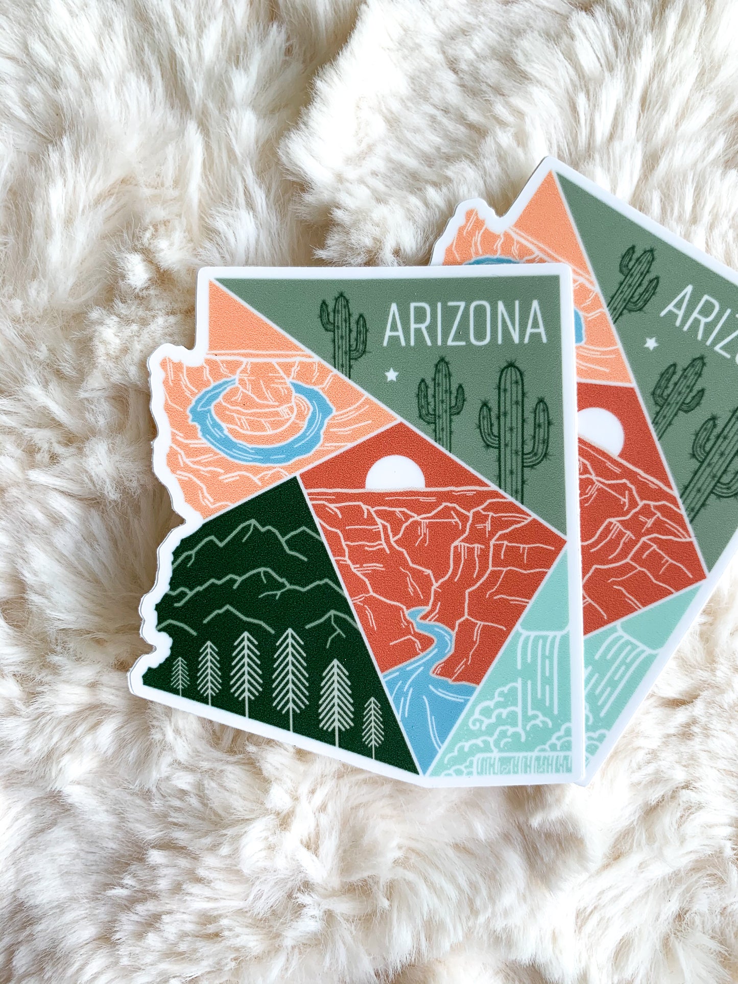 Arizona State Geometric Sticker