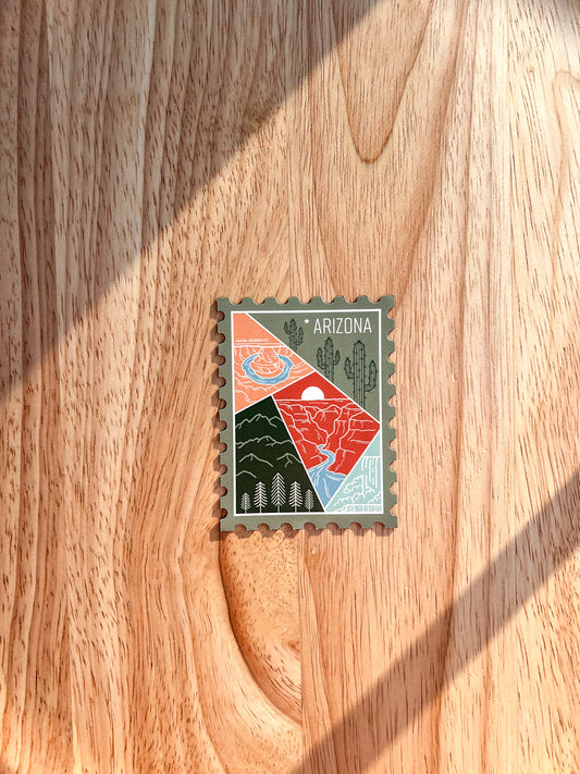 Arizona Stamp Magnet