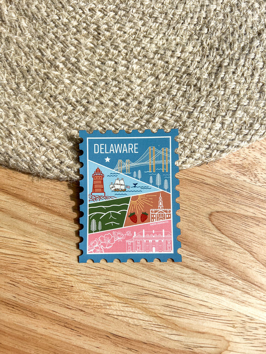 Delaware Stamp Magnet