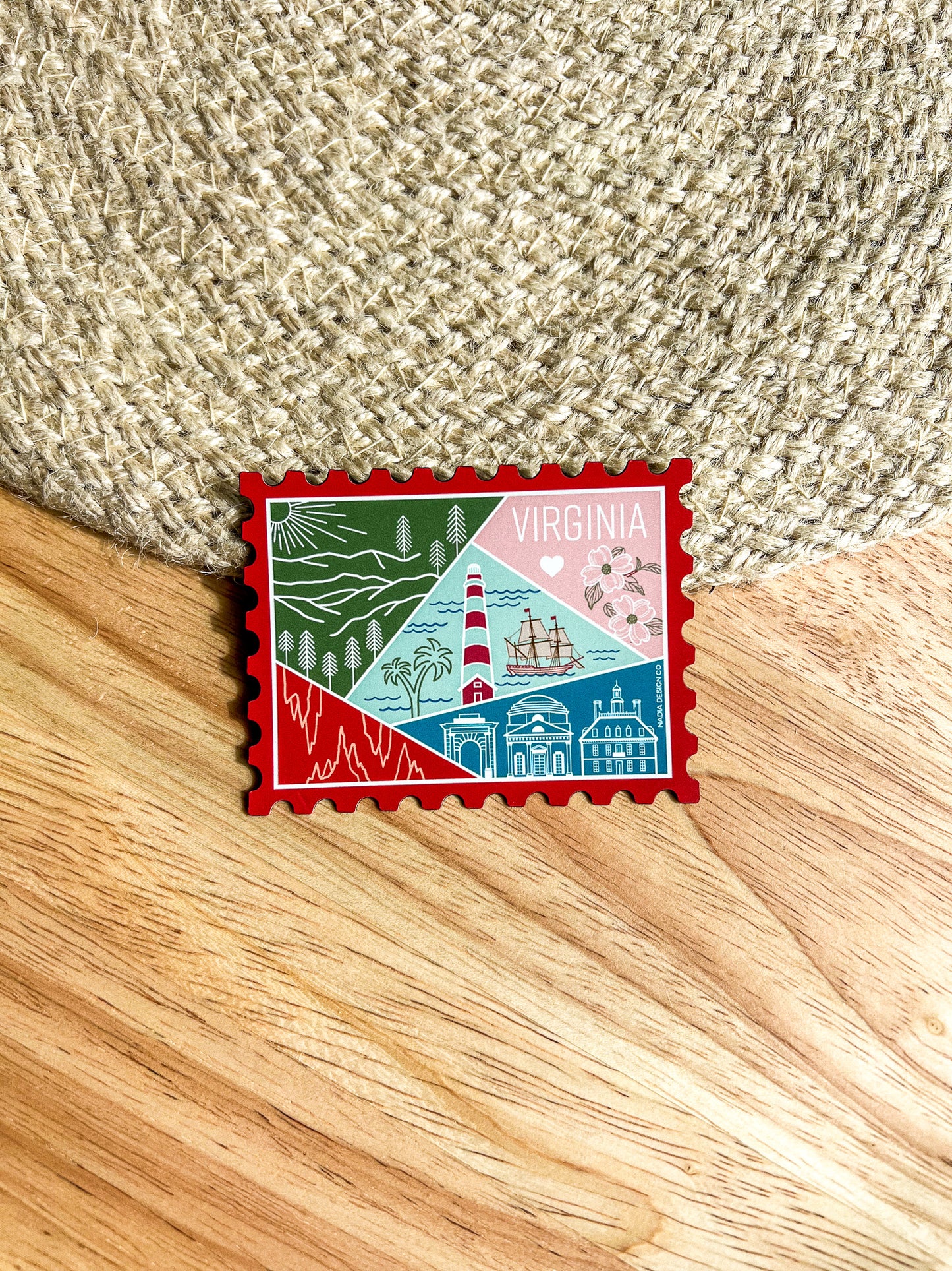 Virginia Stamp Magnet