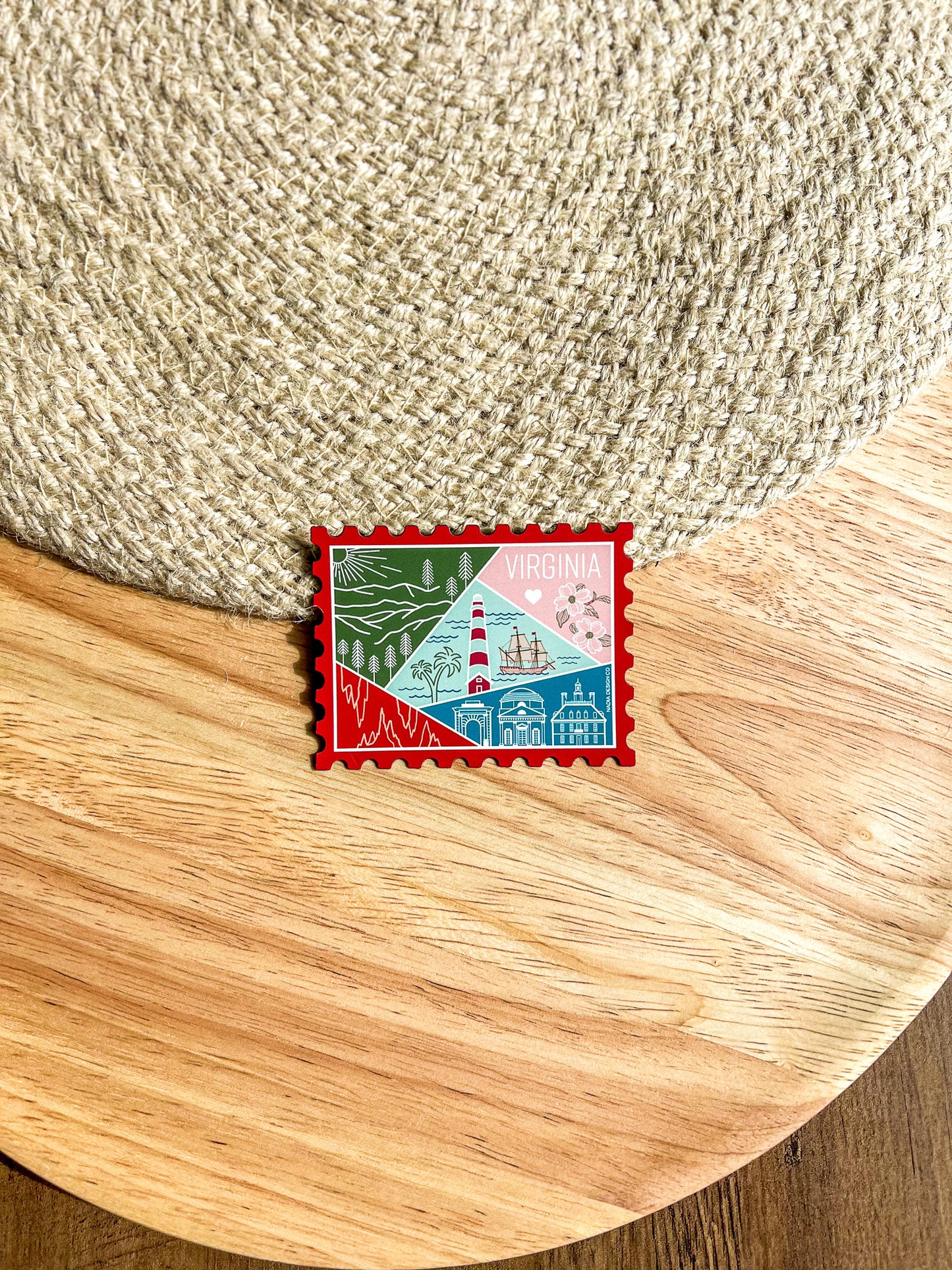 Virginia Stamp Magnet