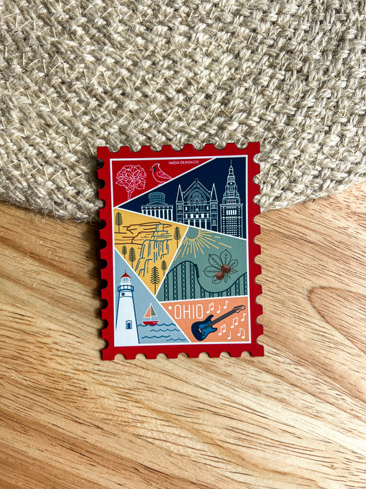 Ohio Stamp Magnet