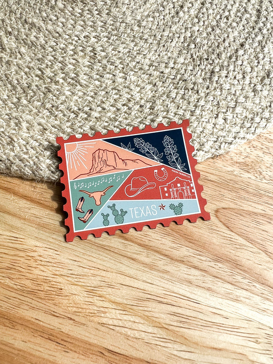 Texas Stamp Magnet