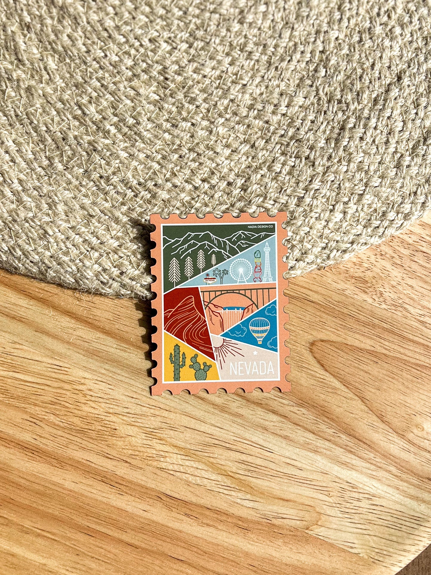 Nevada Stamp Magnet