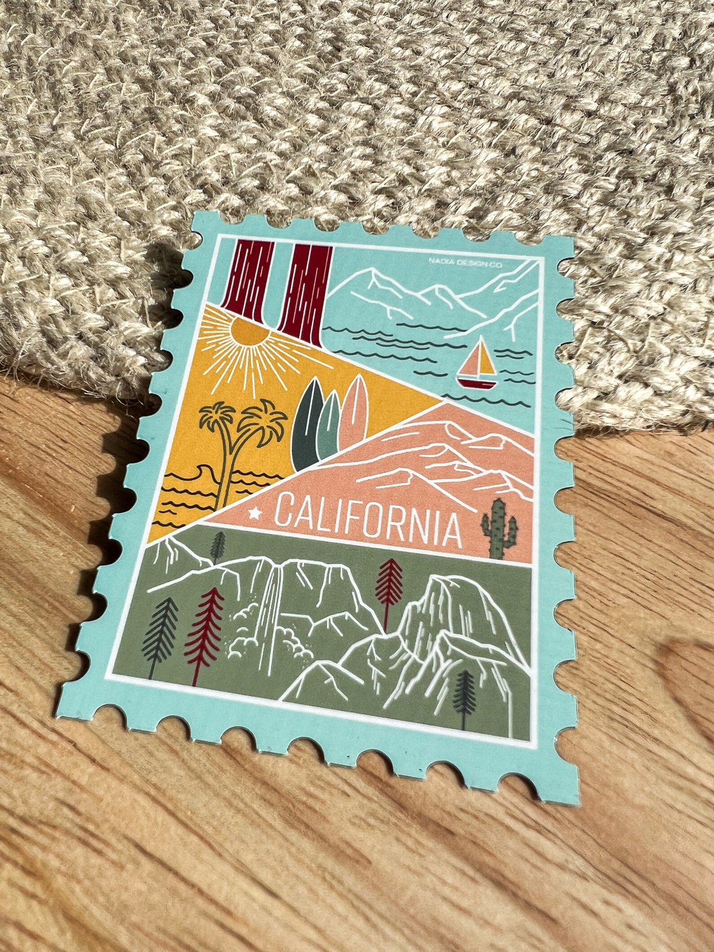 California Stamp Magnet