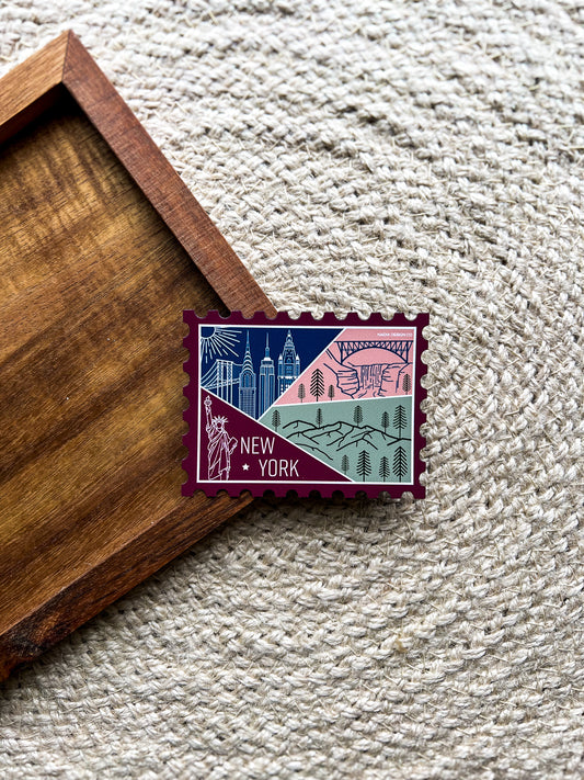 New York Stamp Magnet