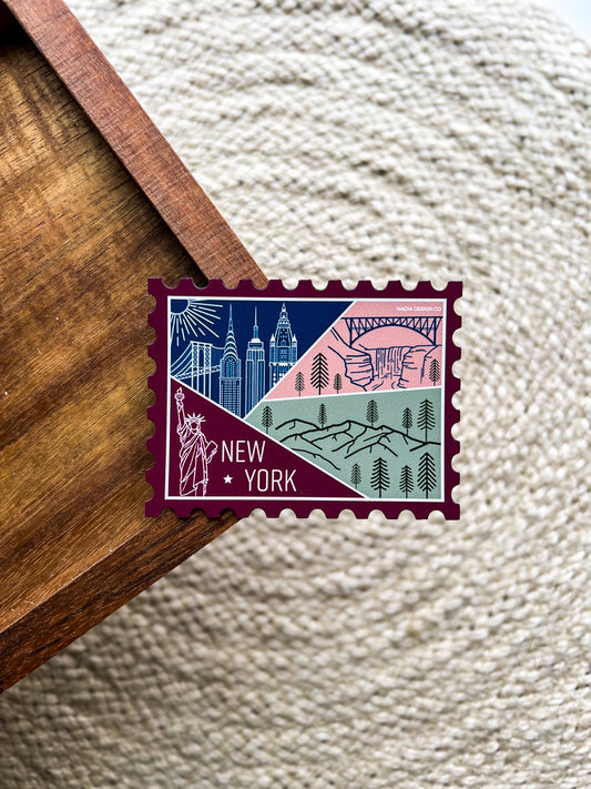 New York Stamp Magnet