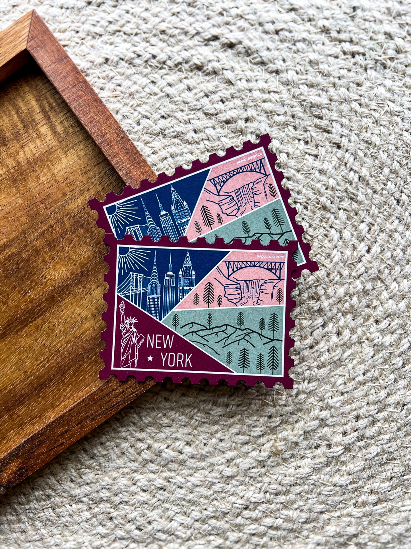 New York Stamp Magnet