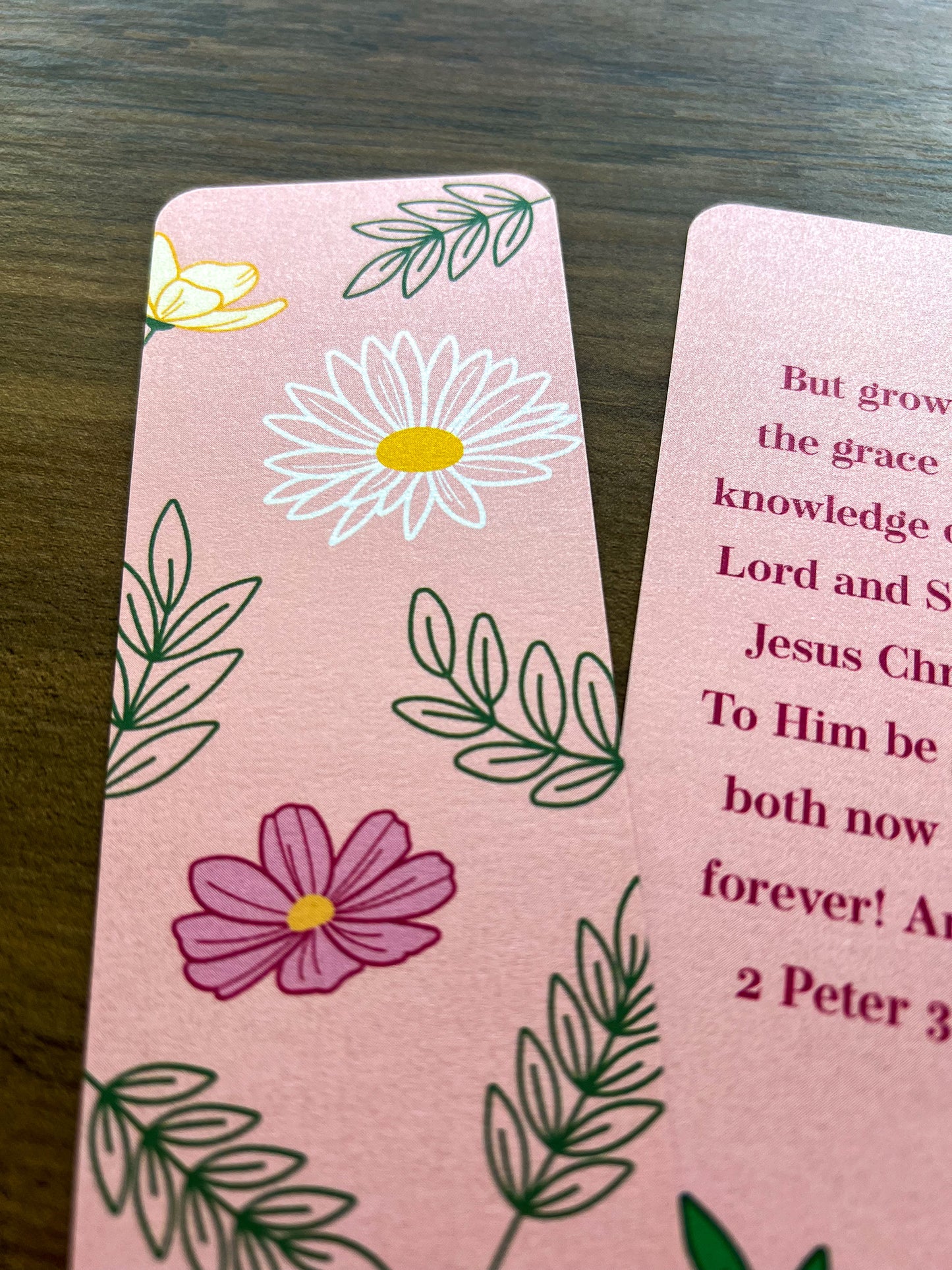 2 Peter 2:18 Floral Bookmarks