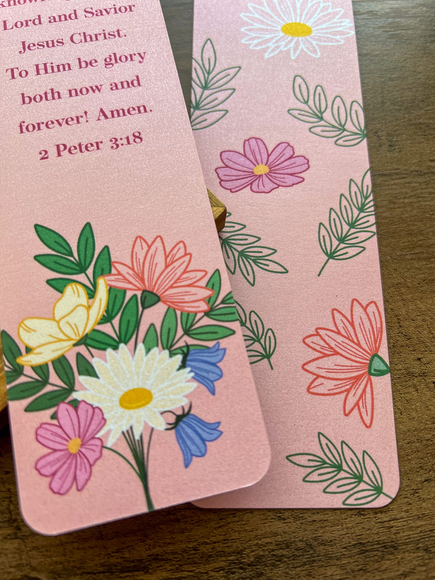 2 Peter 2:18 Floral Bookmarks