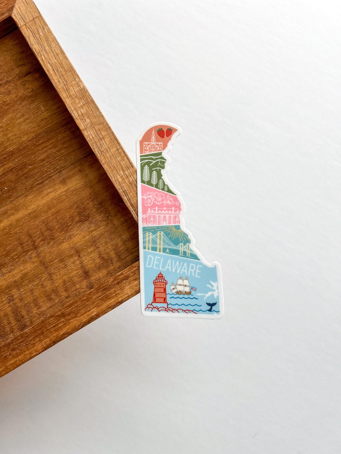 Delaware State Geometric Sticker