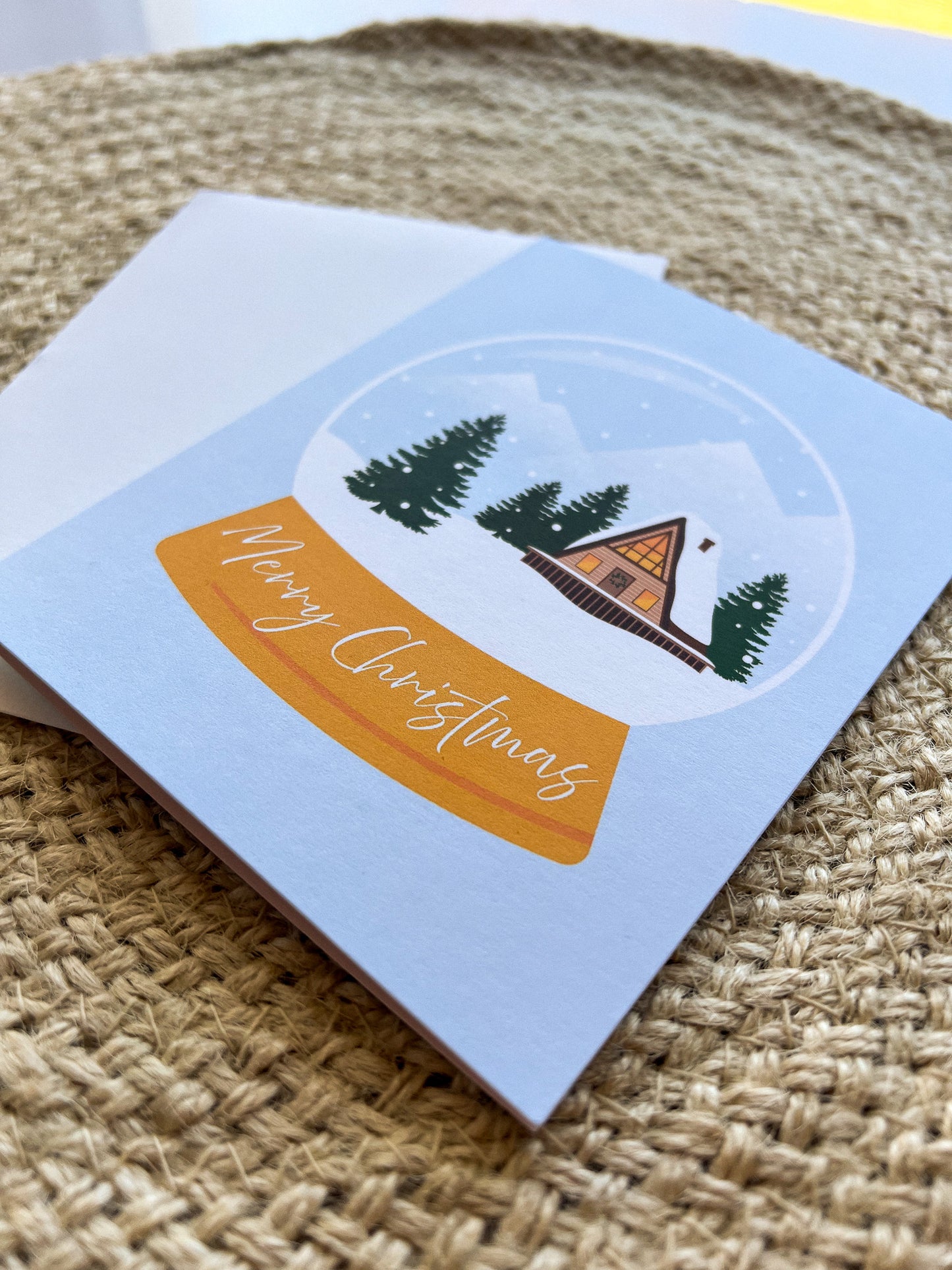 Merry Christmas Snowglobe Card