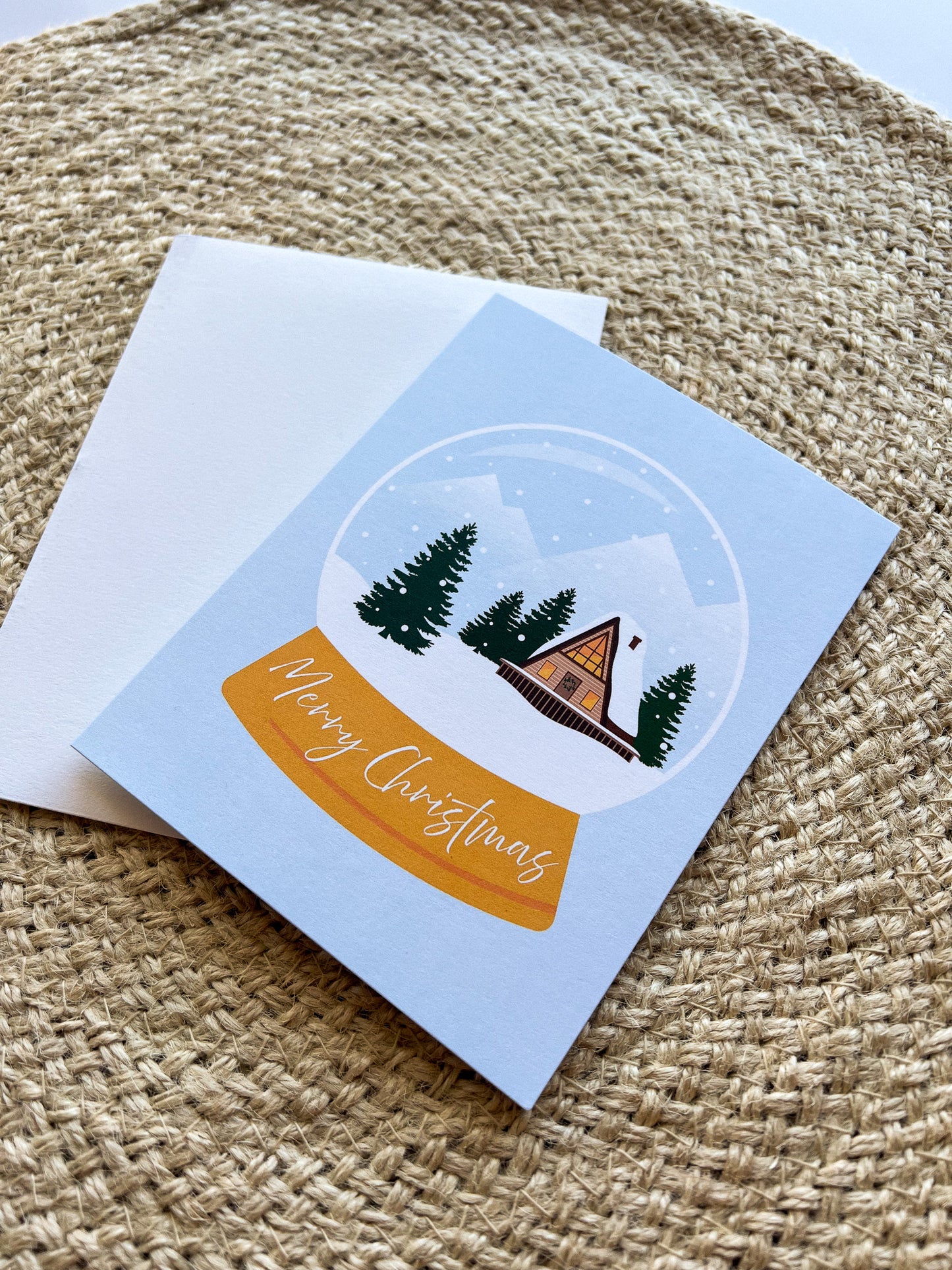Merry Christmas Snowglobe Card