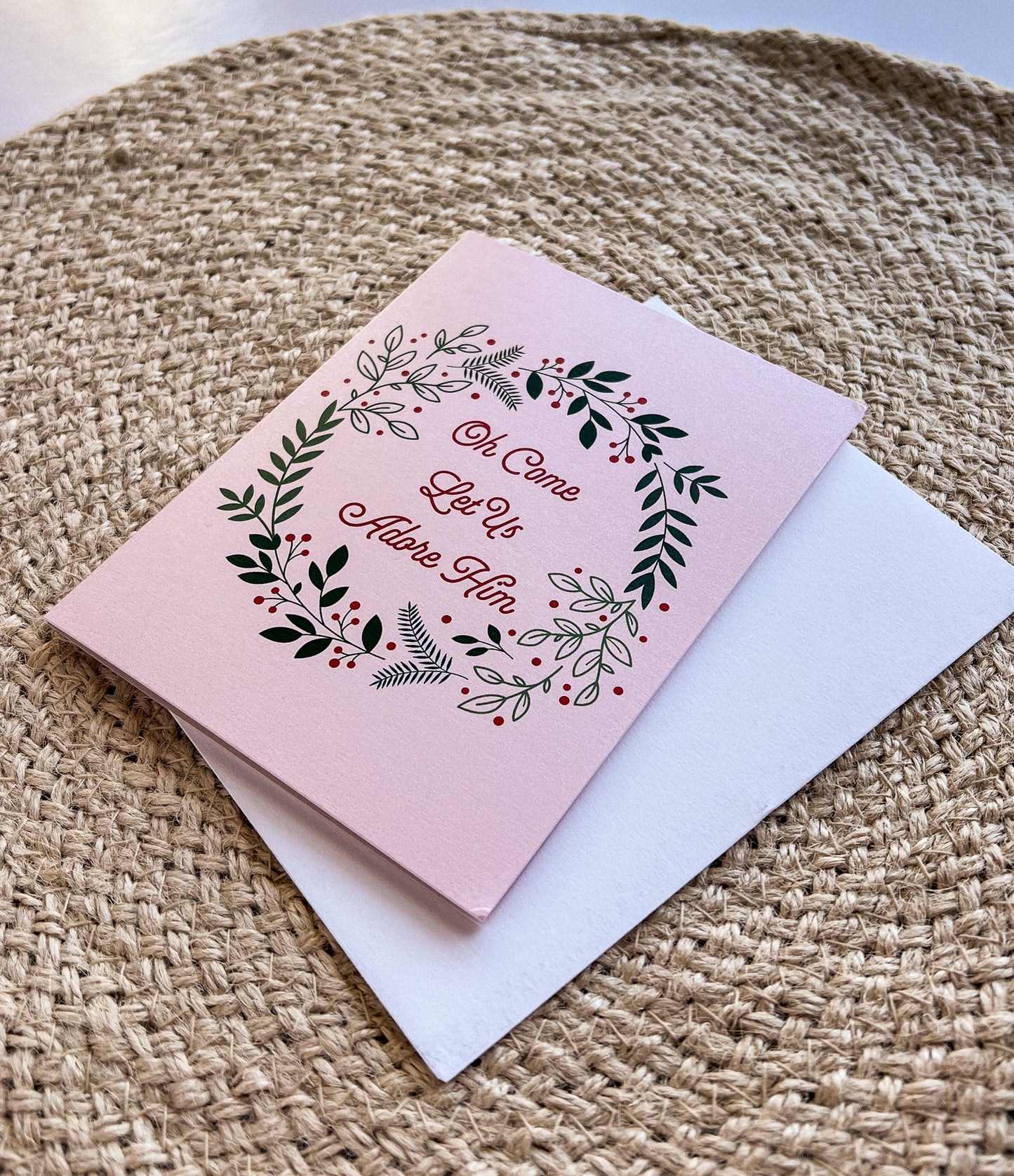 Oh Come Let Us Adore Him Card