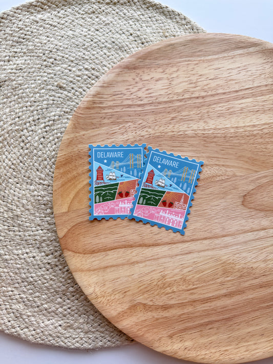 Delaware Stamp Sticker