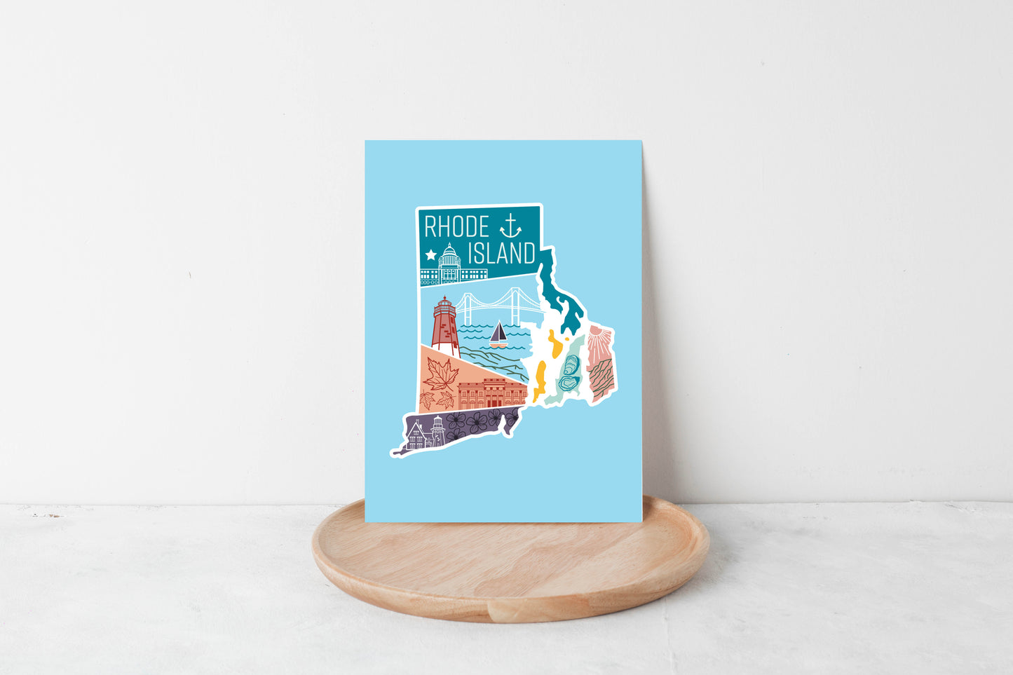 Rhode Island State Postcard