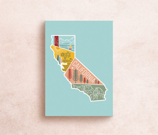 California Travel Postcard