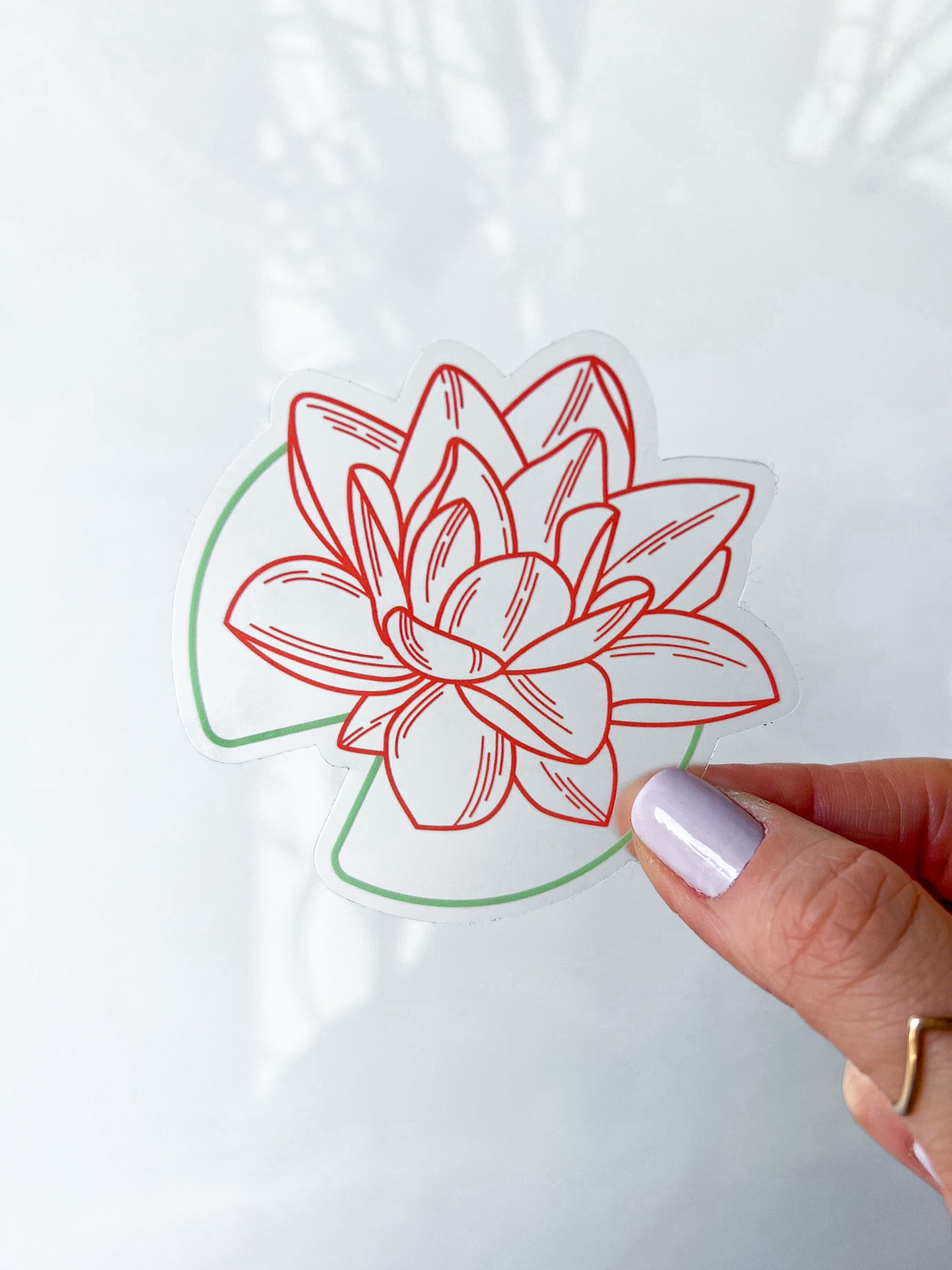 Waterlily Clear Sticker