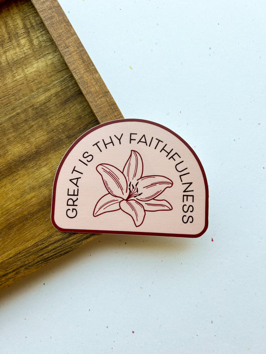 Great is Thy Faithfulness Sticker