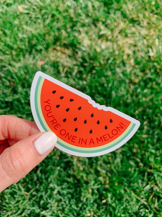 You're One in a Melon Watermelon Magnet