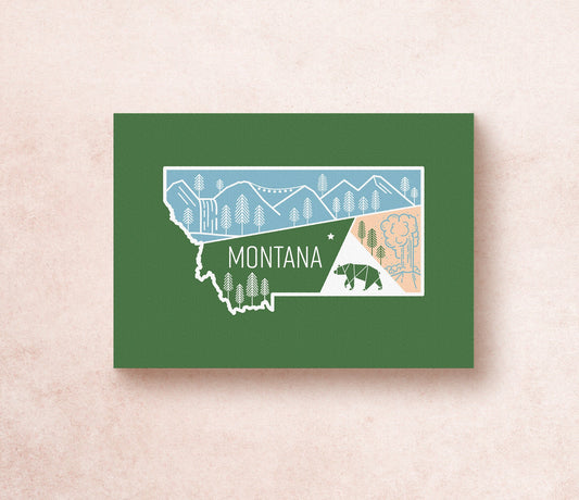 Montana State Postcard