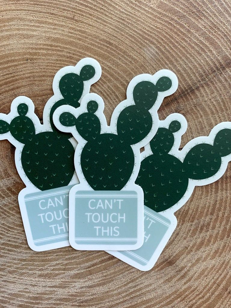 Can't Touch This Cactus Sticker