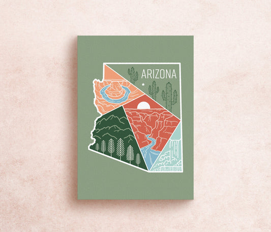 Arizona Travel Postcard