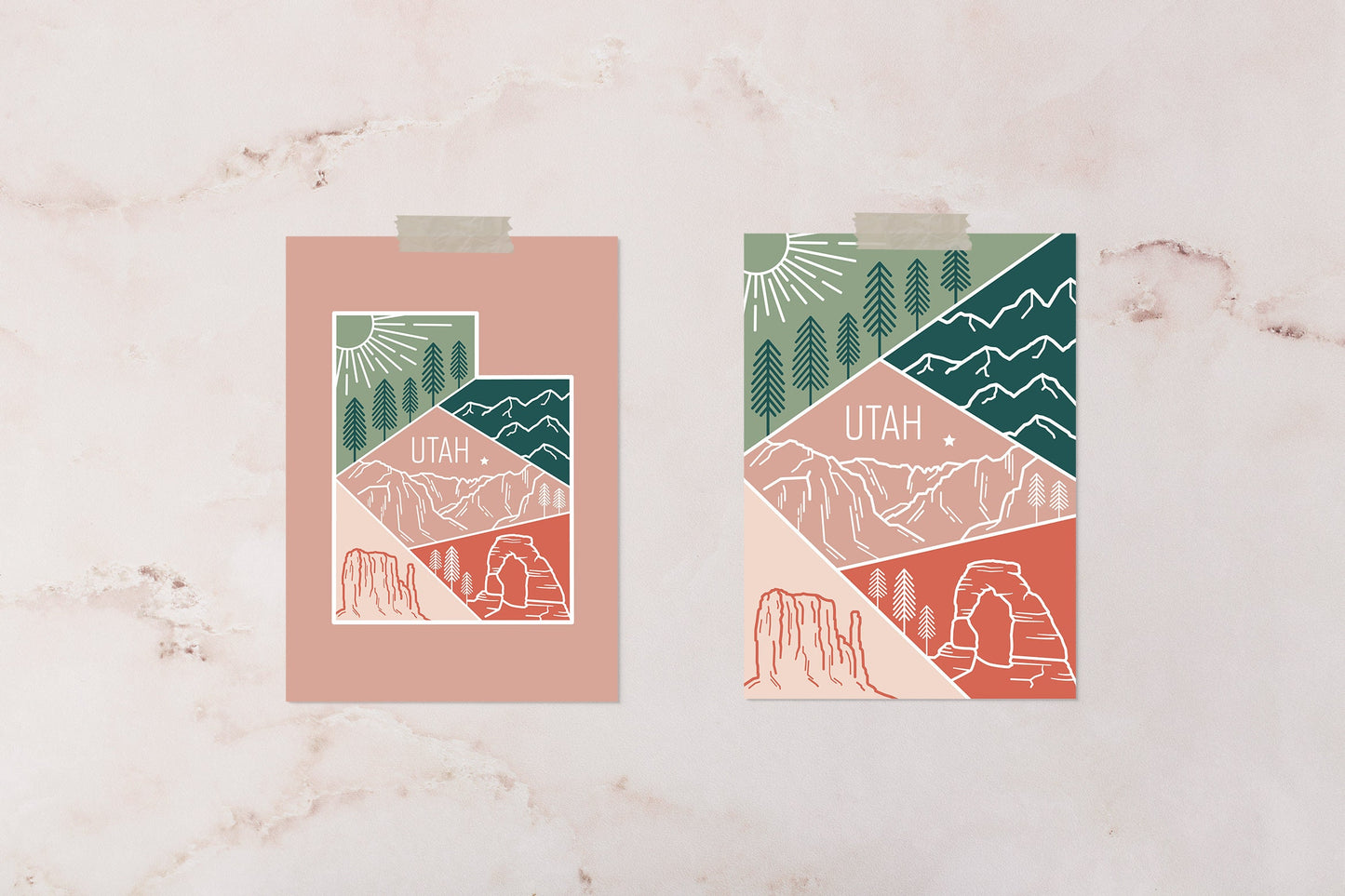 Utah State Travel Postcard