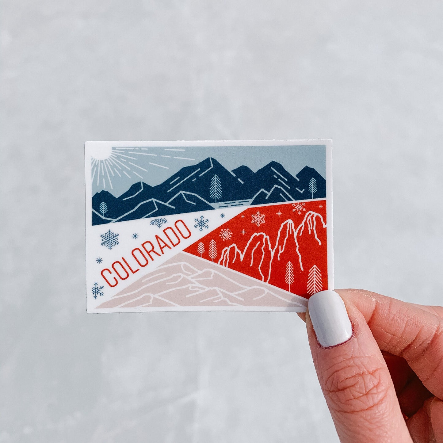 Colorado State Geometric Sticker