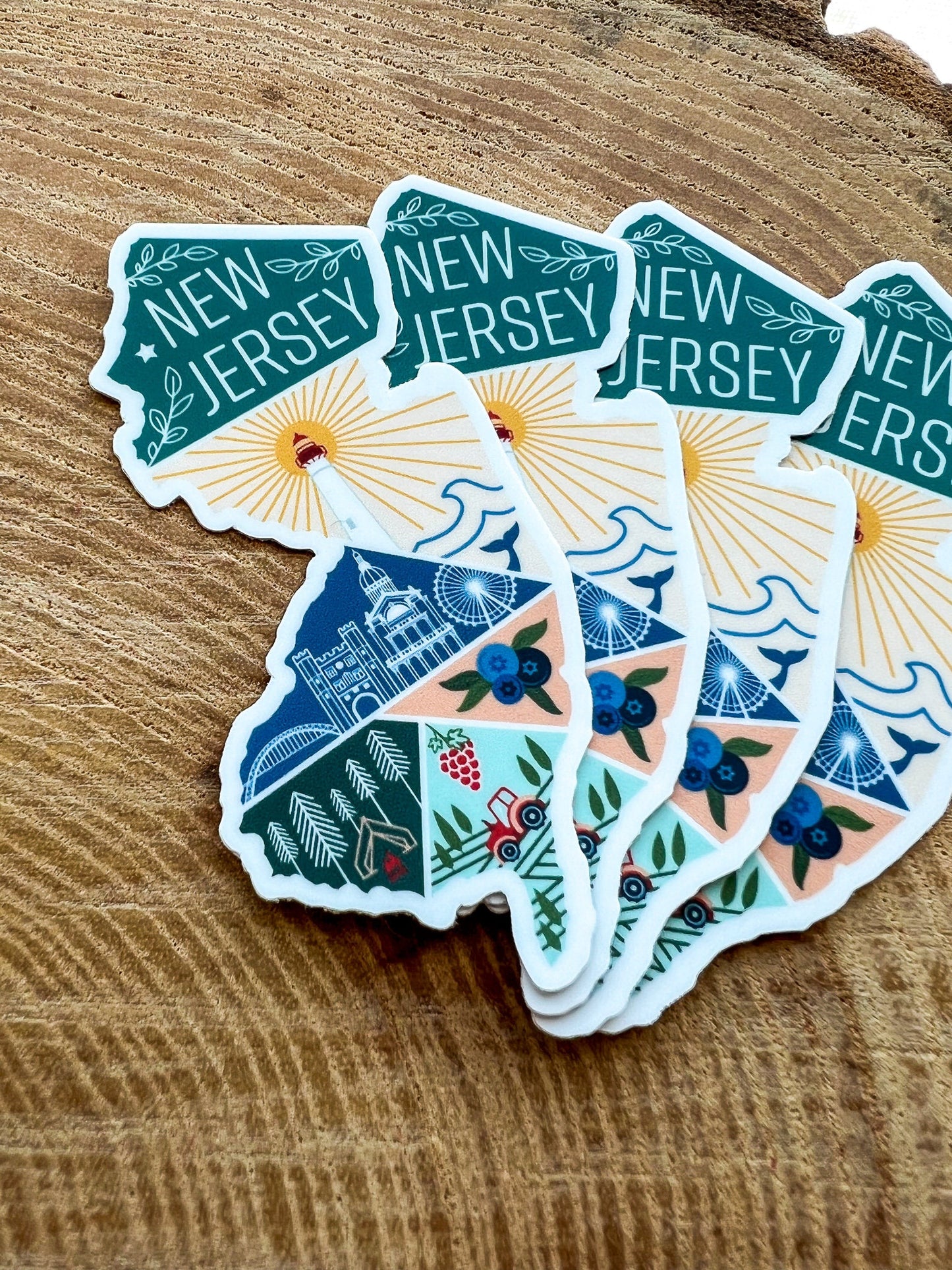 New Jersey State Sticker